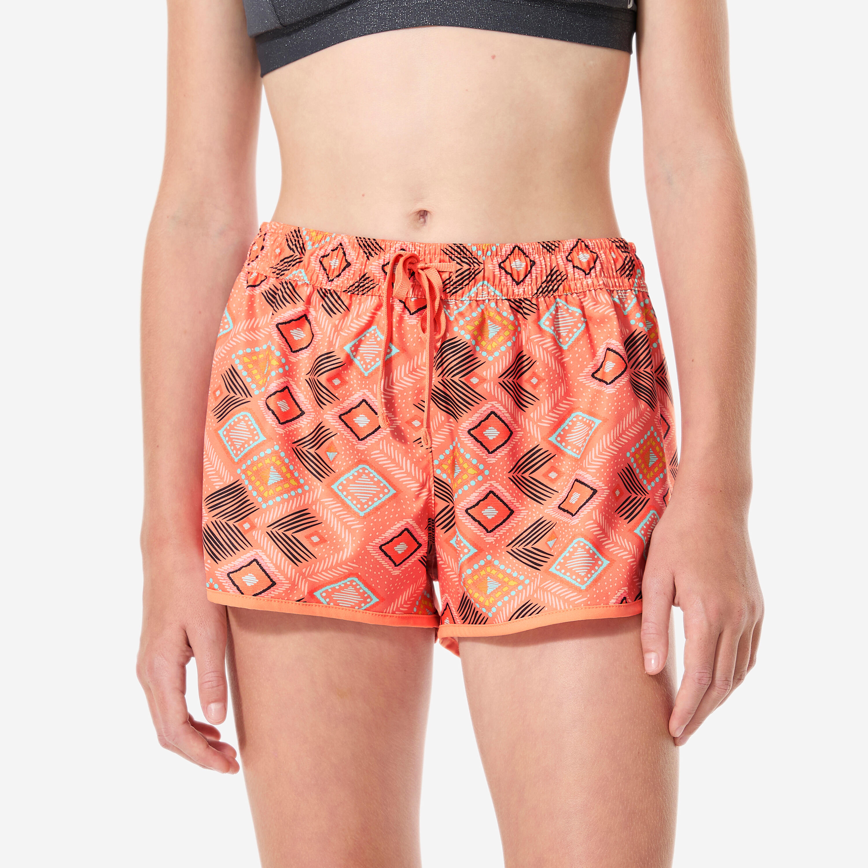 Decathlon Boardshorts Surfen Mädchen Katy Safi koralle