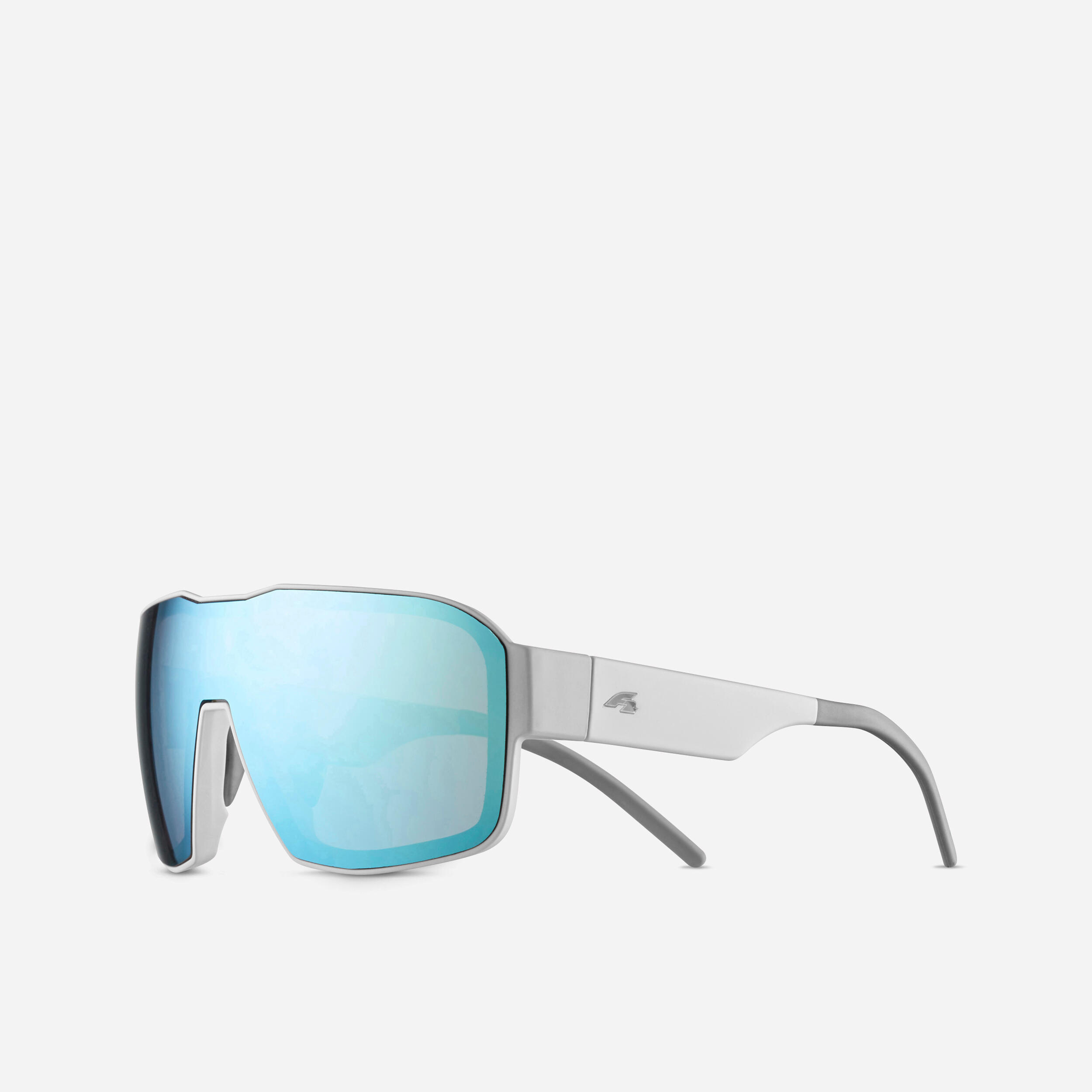 Decathlon Skibrille Snowboardbrille Schönwetter - F2 100 weiss/blau