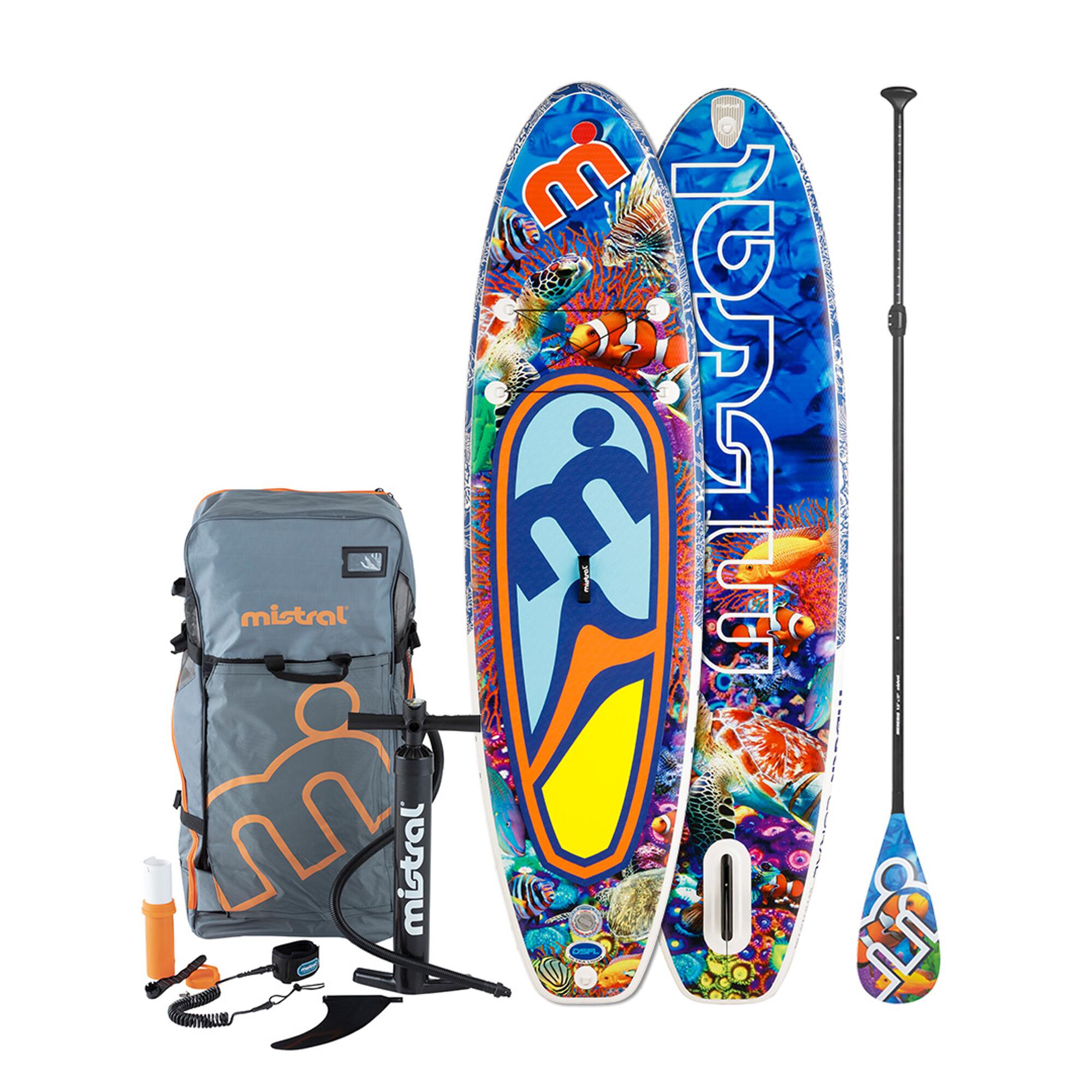 Mistral Gebraucht - SUP Set Stand up Paddle aufblasbar DSFL 10Â´5 - Mistral Coral Einst... - SEHR GUT No Size