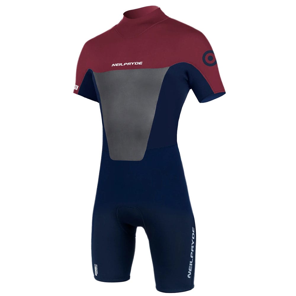 Neilpryde Rise Springsuit Shorty 2 2 BZ Maroon Navy