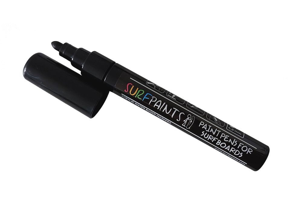 Surfpaint Acrylstift schwarz zur Gestaltung von Surfboards